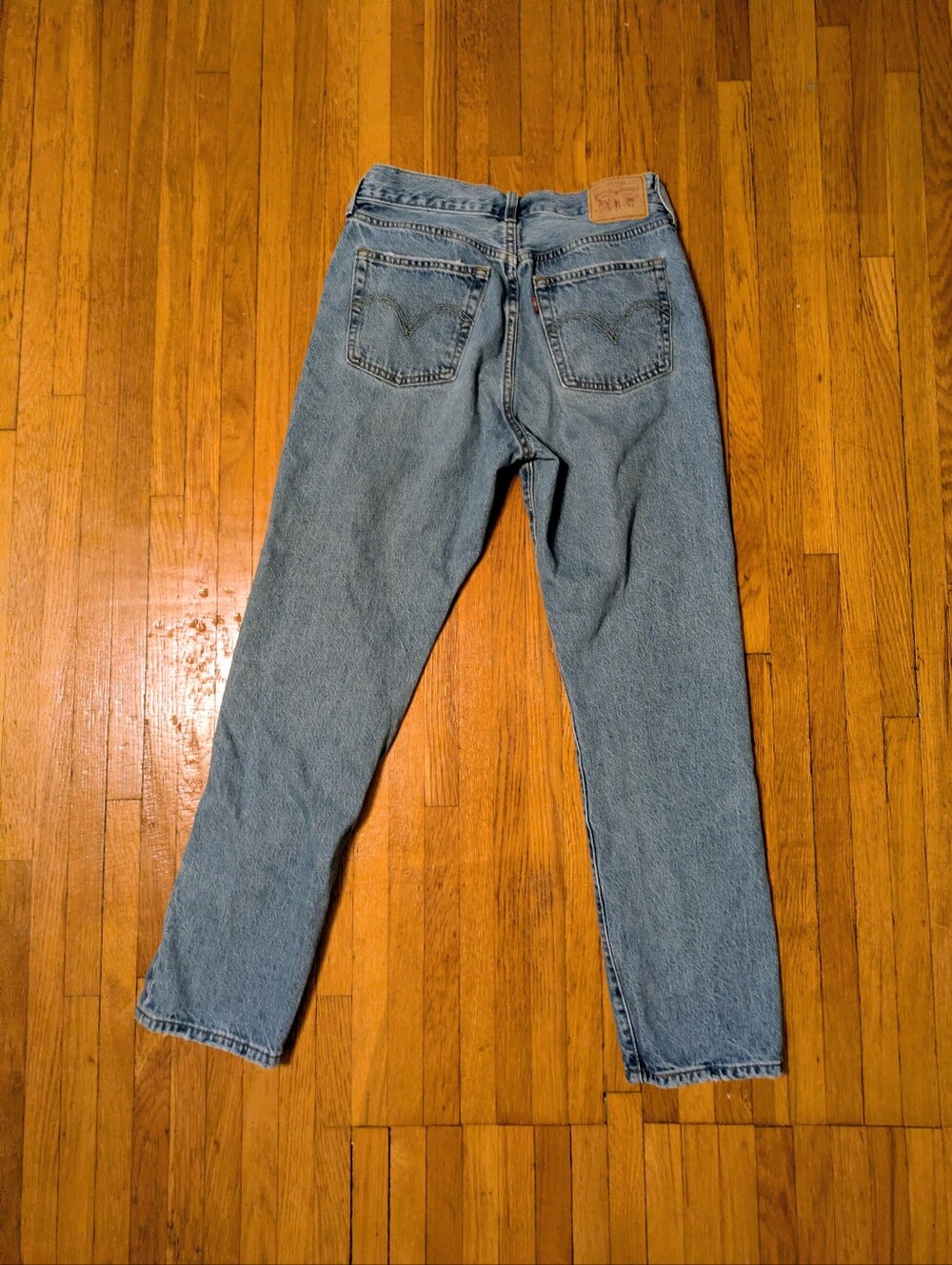 Levi's 501 Button Fly Jeans | Light Wash Denim | Women's Size W28 L30 - Picture 10 of 11
